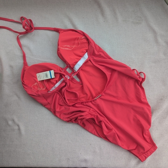 NWT Laundry by Design Red One Piece Swimsuit Size XL - Picture 3 of 6